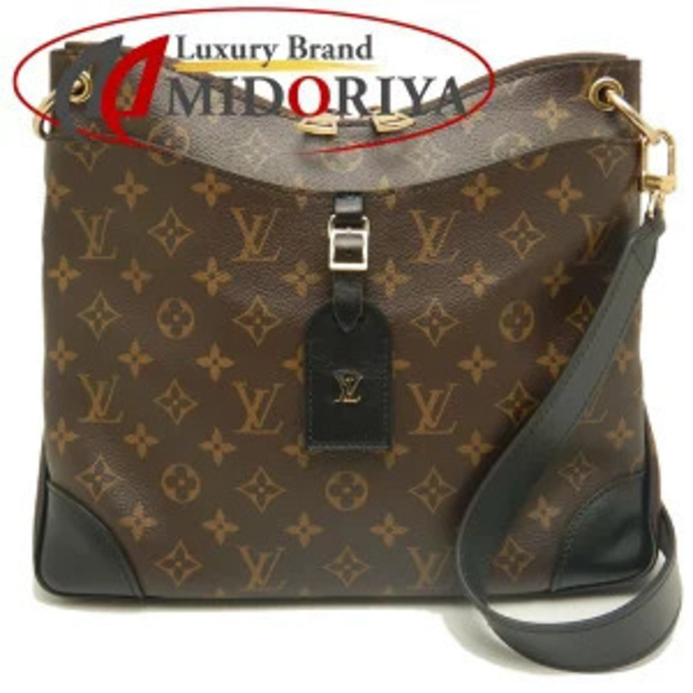 Louis Vuitton Monogram Odeon Shoulder Bag Canvas Leather Brown